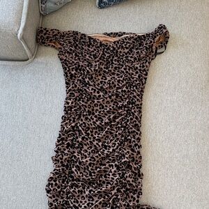 Leopard Print Midi Skirt